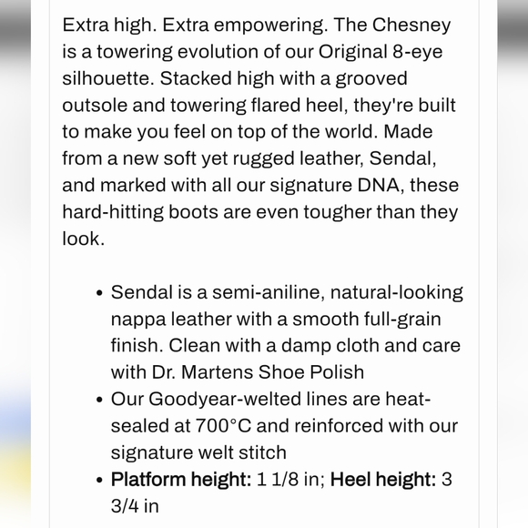 Doc Martens Chesney Combat Boots - Picture 8 of 9